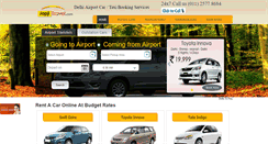 Desktop Screenshot of delhiairportcar.com